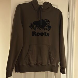 Brown hoodie by Roots